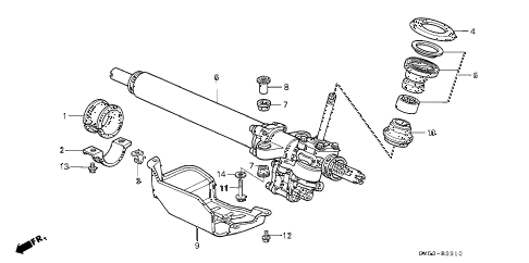 1991 accord EX 5 DOOR 5MT P.S. GEAR BOX diagram 1991 accord EX 5 DOOR 5MT P.S. GEAR BOX diagram