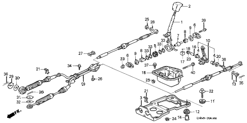 1991 accord LX 5 DOOR 5MT SHIFT LEVER diagram 1991 accord LX 5 DOOR 5MT SHIFT LEVER diagram