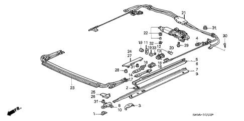 1993 accord EX 5 DOOR 4AT SUNROOF MOTOR diagram 1993 accord EX 5 DOOR 4AT SUNROOF MOTOR diagram