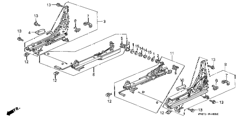 1993 accord EX 5 DOOR 4AT FRONT SEAT COMPONENTS diagram 1993 accord EX 5 DOOR 4AT FRONT SEAT COMPONENTS diagram