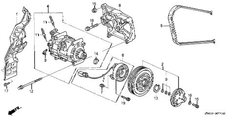1993 accord EX 5 DOOR 4AT A/C COMPRESSOR ( 1993 accord EX 5 DOOR 4AT A/C COMPRESSOR (