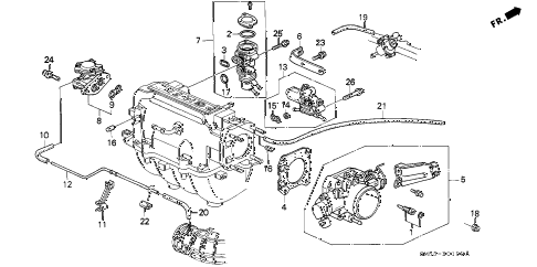 1991 accord LX 5 DOOR 5MT THROTTLE BODY diagram 1991 accord LX 5 DOOR 5MT THROTTLE BODY diagram