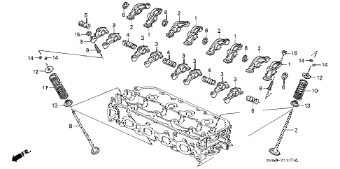 1991 accord EX 5 DOOR 5MT VALVE - ROCKER ARM diagram 1991 accord EX 5 DOOR 5MT VALVE - ROCKER ARM diagram