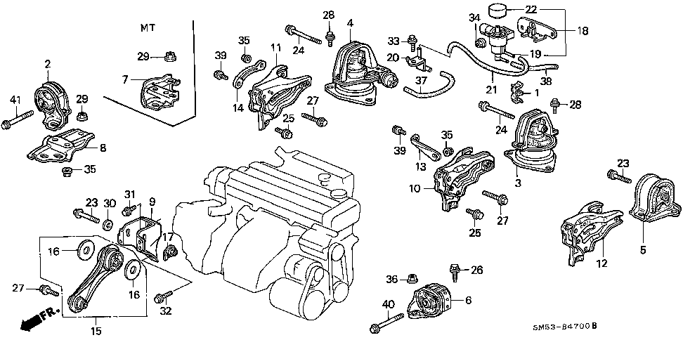 1993 Honda accord parts list #4