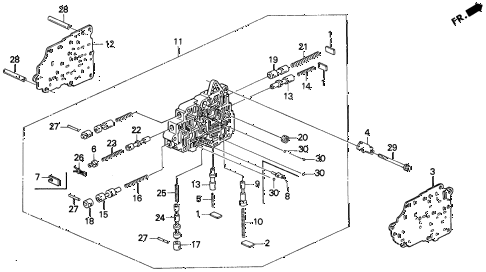 1994 del SI 2 DOOR 4AT AT SECONDARY BODY diagram 1994 del SI 2 DOOR 4AT AT SECONDARY BODY diagram