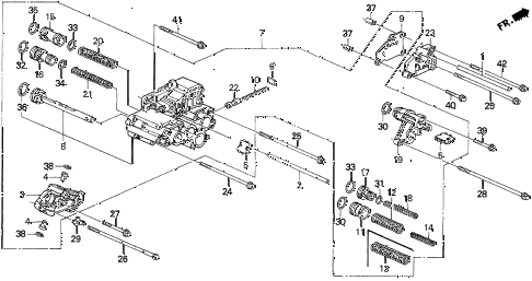 1997 del SI 2 DOOR 4AT AT SERVO BODY diagram 1997 del SI 2 DOOR 4AT AT SERVO BODY diagram