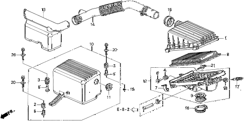 1997 del S 2 DOOR 4AT AIR CLEANER (2) diagram 1997 del S 2 DOOR 4AT AIR CLEANER (2) diagram