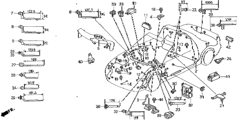 1994 del V-TEC 2 DOOR 5MT WIRE HARNESS diagram 1994 del V-TEC 2 DOOR 5MT WIRE HARNESS diagram