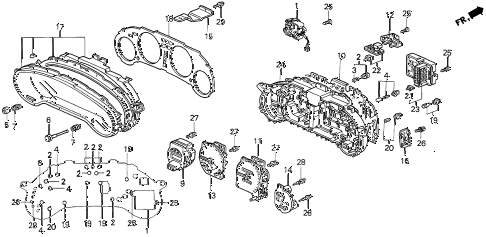 1997 del SI 2 DOOR 4AT METER COMPONENTS diagram 1997 del SI 2 DOOR 4AT METER COMPONENTS diagram