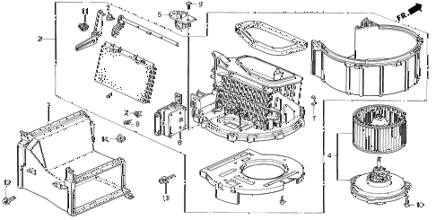1994 del S 2 DOOR 4AT HEATER BLOWER diagram 1994 del S 2 DOOR 4AT HEATER BLOWER diagram