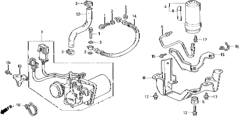 1997 del V-TEC 2 DOOR 5MT ABS ACCUMULATOR diagram 1997 del V-TEC 2 DOOR 5MT ABS ACCUMULATOR diagram