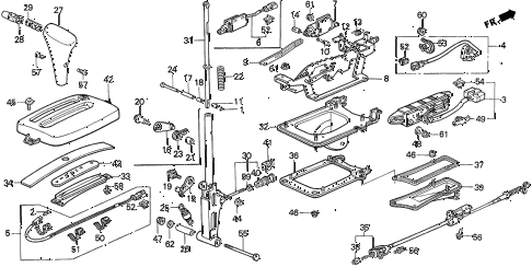 1994 del SI 2 DOOR 4AT SELECT LEVER diagram 1994 del SI 2 DOOR 4AT SELECT LEVER diagram