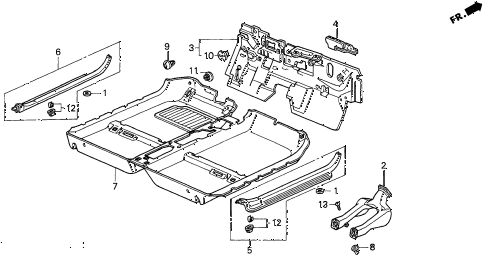 1993 del S 2 DOOR 4AT FLOOR MAT diagram 1993 del S 2 DOOR 4AT FLOOR MAT diagram