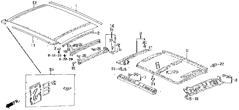 1995 del S 2 DOOR 5MT ROOF PANEL diagram 1995 del S 2 DOOR 5MT ROOF PANEL diagram