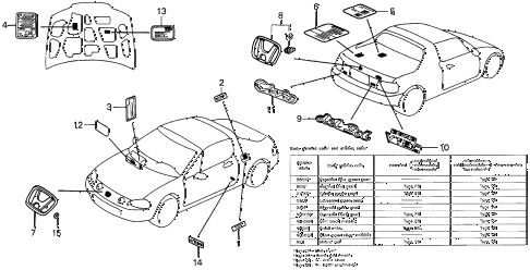 1997 del S 2 DOOR 4AT EMBLEMS diagram 1997 del S 2 DOOR 4AT EMBLEMS diagram