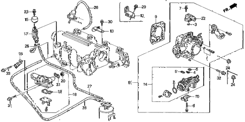 1995 del S 2 DOOR 5MT THROTTLE BODY (1) diagram 1995 del S 2 DOOR 5MT THROTTLE BODY (1) diagram