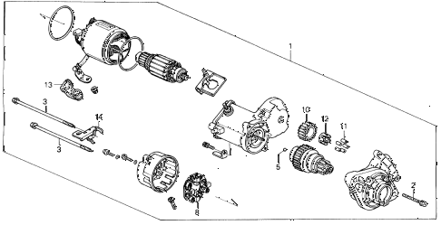 1994 del SI 2 DOOR 4AT STARTER MOTOR (DENSO) (1) diagram 1994 del SI 2 DOOR 4AT STARTER MOTOR (DENSO) (1) diagram