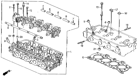 1994 del S 2 DOOR 4AT CYLINDER HEAD ( 1994 del S 2 DOOR 4AT CYLINDER HEAD (