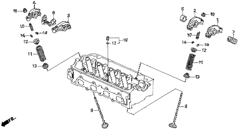 1997 del S 2 DOOR 4AT VALVE - ROCKER ARM ( 1997 del S 2 DOOR 4AT VALVE - ROCKER ARM (