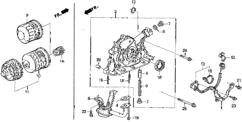 1996 del V-TEC 2 DOOR 5MT OIL PUMP - OIL STRAINER ( 1996 del V-TEC 2 DOOR 5MT OIL PUMP - OIL STRAINER (