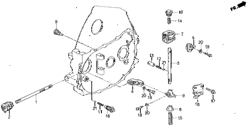 1994 del SI 2 DOOR 5MT MT SHIFT ROD - SHIFT HOLDER (S,SI) diagram 1994 del SI 2 DOOR 5MT MT SHIFT ROD - SHIFT HOLDER (S,SI) diagram