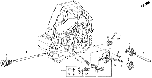 1997 del V-TEC 2 DOOR 5MT MT SHIFT ROD - SHIFT HOLDER (V-TEC) diagram 1997 del V-TEC 2 DOOR 5MT MT SHIFT ROD - SHIFT HOLDER (V-TEC) diagram