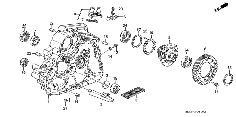 1994 civic DX 3 DOOR 4AT AT TORQUE CONVERTER HOUSING diagram 1994 civic DX 3 DOOR 4AT AT TORQUE CONVERTER HOUSING diagram