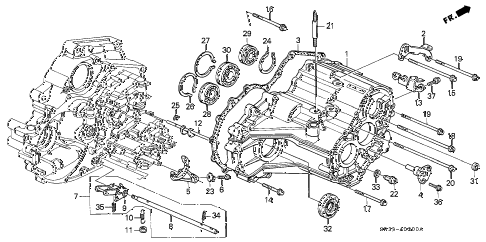 1995 civic DX 3 DOOR 4AT AT TRANSMISSION HOUSING diagram 1995 civic DX 3 DOOR 4AT AT TRANSMISSION HOUSING diagram