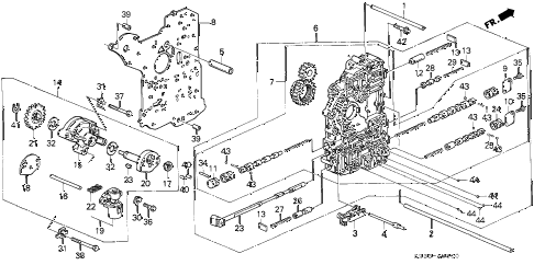 1993 civic DX 3 DOOR 4AT AT MAIN VALVE BODY diagram 1993 civic DX 3 DOOR 4AT AT MAIN VALVE BODY diagram