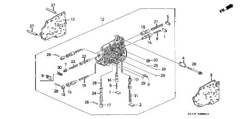 1993 civic DX 3 DOOR 4AT AT SECONDARY BODY diagram 1993 civic DX 3 DOOR 4AT AT SECONDARY BODY diagram