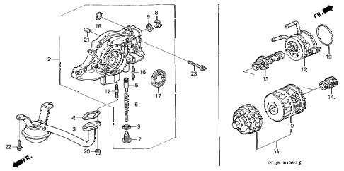 1994 civic DX 3 DOOR 5MT OIL PUMP - OIL STRAINER diagram 1994 civic DX 3 DOOR 5MT OIL PUMP - OIL STRAINER diagram