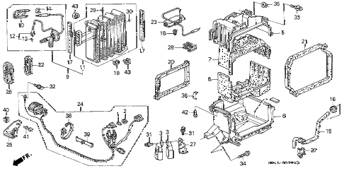1995 civic EX(ABS) 4 DOOR 5MT A/C UNIT (2) diagram 1995 civic EX(ABS) 4 DOOR 5MT A/C UNIT (2) diagram