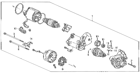 1992 civic LX 4 DOOR 4AT STARTER MOTOR (DENSO) (1) diagram 1992 civic LX 4 DOOR 4AT STARTER MOTOR (DENSO) (1) diagram