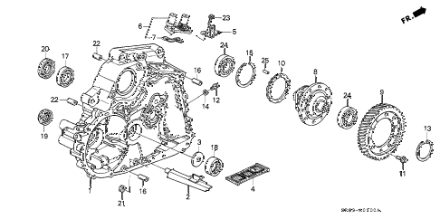 1995 civic EX(ABS) 2 DOOR 4AT AT TORQUE CONVERTER HOUSING diagram 1995 civic EX(ABS) 2 DOOR 4AT AT TORQUE CONVERTER HOUSING diagram