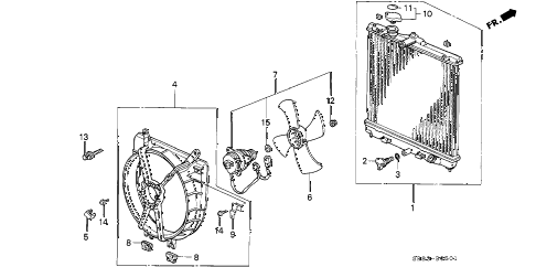 1993 civic DX 2 DOOR 5MT RADIATOR (TOYO) diagram 1993 civic DX 2 DOOR 5MT RADIATOR (TOYO) diagram