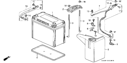 1995 civic EX 2 DOOR 4AT BATTERY diagram 1995 civic EX 2 DOOR 4AT BATTERY diagram