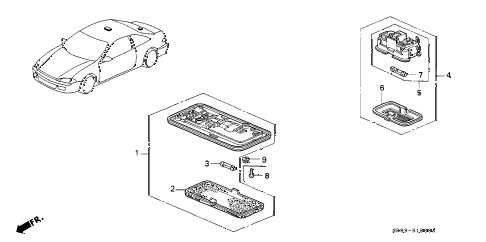 1993 civic EX 2 DOOR 5MT INTERIOR LIGHT diagram 1993 civic EX 2 DOOR 5MT INTERIOR LIGHT diagram