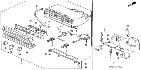 1994 civic EX(ABS) 2 DOOR 5MT HEATER CONTROL diagram 1994 civic EX(ABS) 2 DOOR 5MT HEATER CONTROL diagram