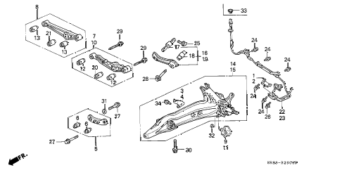 1995 civic EX 2 DOOR 5MT REAR LOWER ARM diagram 1995 civic EX 2 DOOR 5MT REAR LOWER ARM diagram
