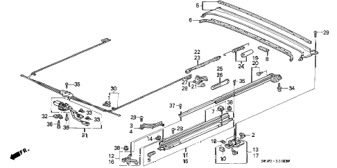 1995 civic EX 2 DOOR 5MT ROOF MOTOR diagram 1995 civic EX 2 DOOR 5MT ROOF MOTOR diagram