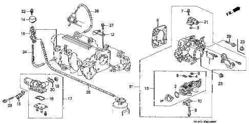 1993 civic EX 2 DOOR 5MT THROTTLE BODY diagram 1993 civic EX 2 DOOR 5MT THROTTLE BODY diagram
