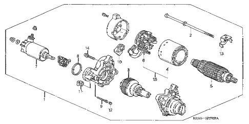 1995 civic EX(ABS) 2 DOOR 4AT STARTER MOTOR (MITSUBA) (2) diagram 1995 civic EX(ABS) 2 DOOR 4AT STARTER MOTOR (MITSUBA) (2) diagram