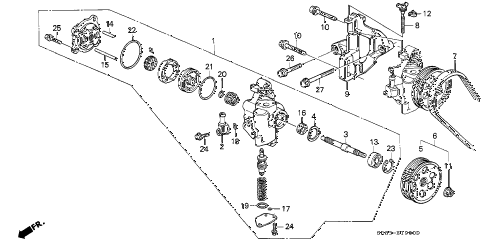 1994 civic EX 2 DOOR 4AT P.S. PUMP diagram 1994 civic EX 2 DOOR 4AT P.S. PUMP diagram