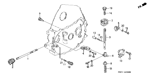 1993 civic DX 2 DOOR 5MT MT SHIFT ROD - SHIFT HOLDER diagram 1993 civic DX 2 DOOR 5MT MT SHIFT ROD - SHIFT HOLDER diagram
