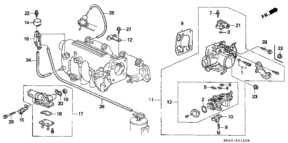 1994 Honda civic parts list