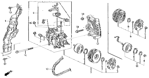 1995 prelude S 2 DOOR 5MT A/C COMPRESSOR (HADSYS) diagram 1995 prelude S 2 DOOR 5MT A/C COMPRESSOR (HADSYS) diagram