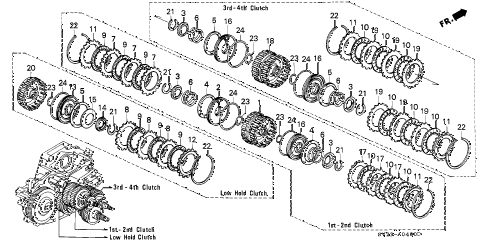 1994 accord DX 2 DOOR 4AT AT CLUTCH diagram 1994 accord DX 2 DOOR 4AT AT CLUTCH diagram