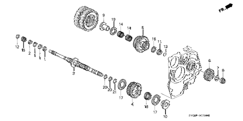 1997 accord EX 2 DOOR 4AT AT MAINSHAFT diagram 1997 accord EX 2 DOOR 4AT AT MAINSHAFT diagram