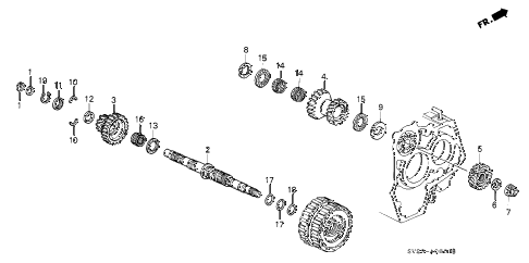 1994 accord DX(ABS) 2 DOOR 4AT AT SECONDARY SHAFT diagram 1994 accord DX(ABS) 2 DOOR 4AT AT SECONDARY SHAFT diagram