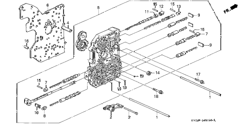 1994 accord DX 2 DOOR 4AT AT MAIN VALVE BODY diagram 1994 accord DX 2 DOOR 4AT AT MAIN VALVE BODY diagram